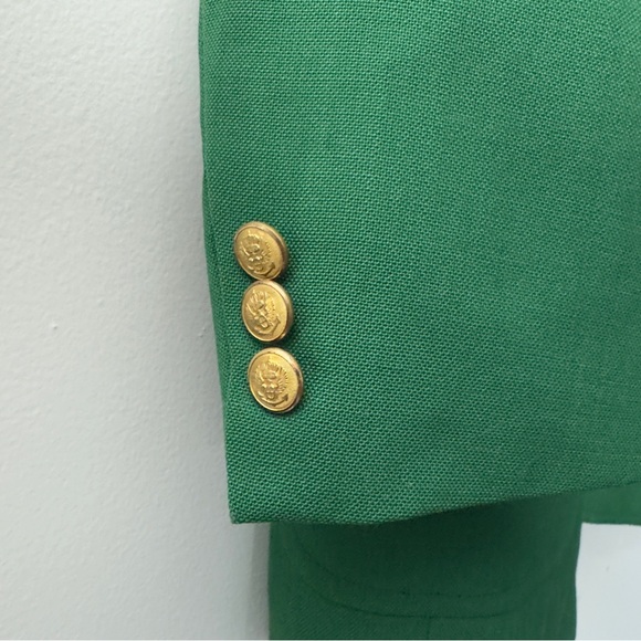 BACHRACHS Vintage Kelly Green Blazer Jacket
Size 44 Long Tall - Picture 4 of 9